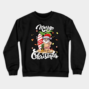 Merry Christmas Santa Hawaii T-Shirt Crewneck Sweatshirt